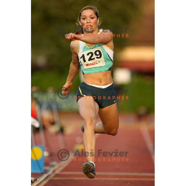 Tanja Prudic na mitingu Celjskih knezov, Finale Medanrodne atletske lige za VN zavarovalnice Vzajemna, Celje 13.9.2007. Foto Ales Fevzer 