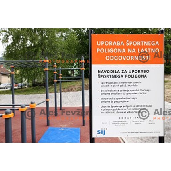 Opening of Podmezakla Sports Park recreational poligon in Jesenice, Slovenia on May 13, 2016
