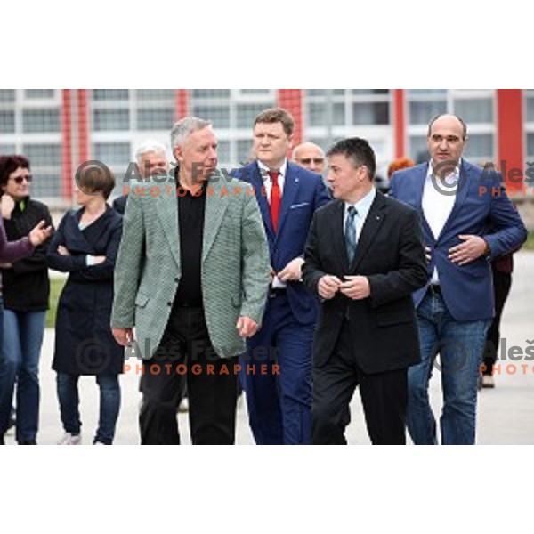 Opening of Podmezakla Sports Park recreational poligon in Jesenice, Slovenia on May 13, 2016