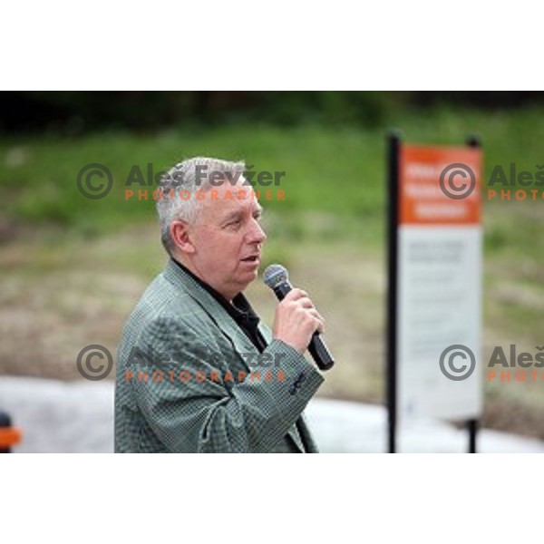 Opening of Podmezakla Sports Park recreational poligon in Jesenice, Slovenia on May 13, 2016
