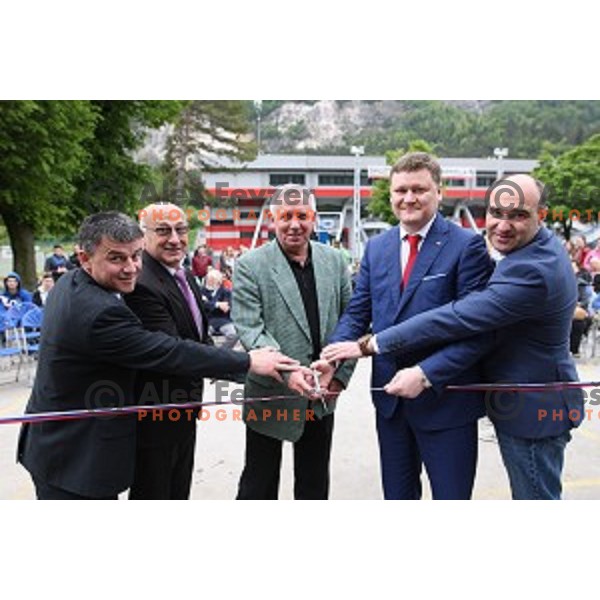 Opening of Podmezakla Sports Park recreational poligon in Jesenice, Slovenia on May 13, 2016