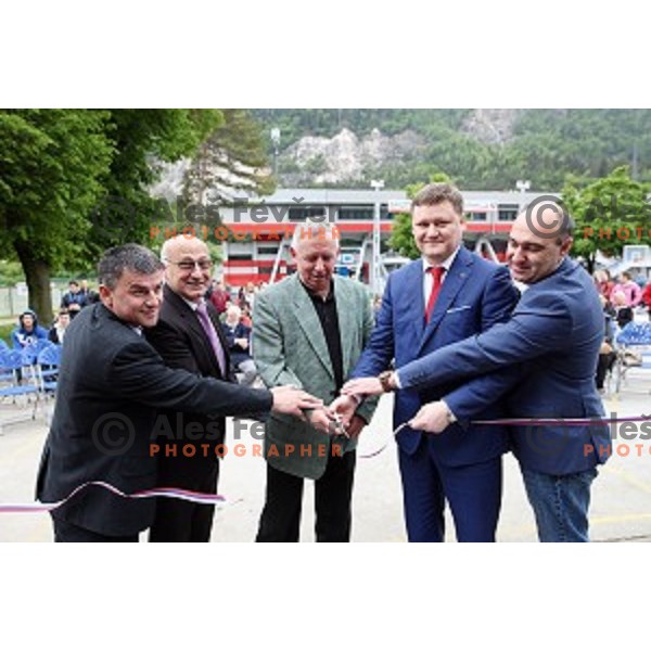 Opening of Podmezakla Sports Park recreational poligon in Jesenice, Slovenia on May 13, 2016