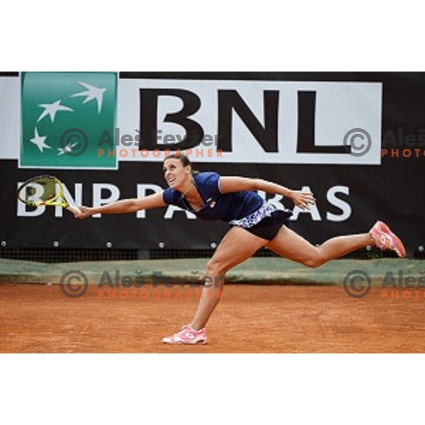 Andrea Klepac (SLO) during women\'s doubles WTA tournament in Rome, Italy on May 13, 2016