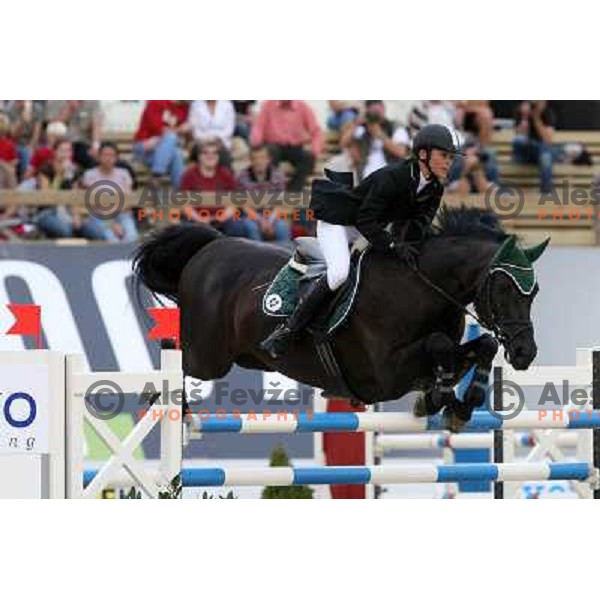 Alice Janout (AUT) at FEI World Cup Qualifier in show-jumping (1.50m) at UGAR, Ribnica, Slovenia 15.9.2007.Photo Ales Fevzer 