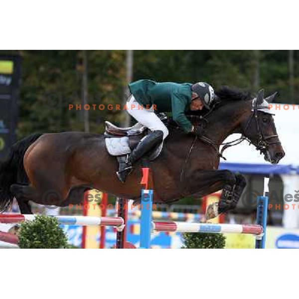 Thomas Davin (IRL) at FEI World Cup Qualifier in show-jumping (1.50m) at UGAR, Ribnica, Slovenia 15.9.2007.Photo Ales Fevzer 