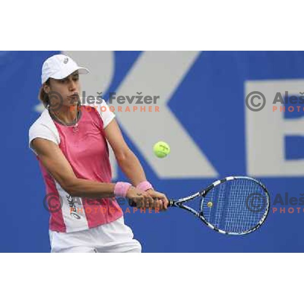 Katarina Srebotnik, Training before Banka Koper Slovenija Open WTA Tournament. Portoroz, 16.09.2007 