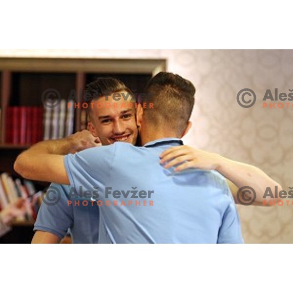 Grega Sorcan during meeting of Slovenia National Football team players at hotel Kokra, Brdo pri Kranju on may 23, 2016