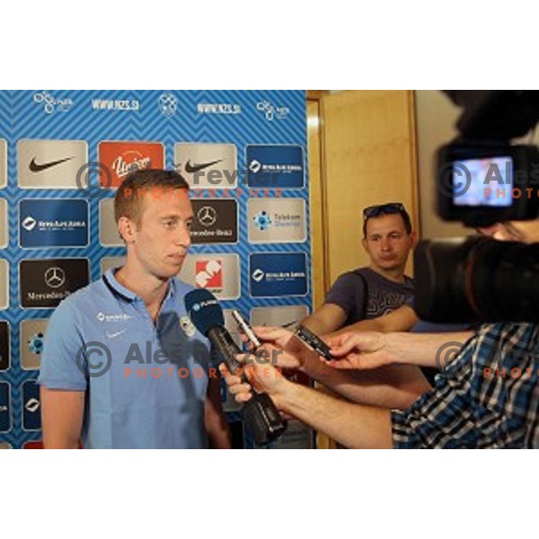 Robert Beric during meeting of Slovenia National Football team players at hotel Kokra, Brdo pri Kranju on may 23, 2016