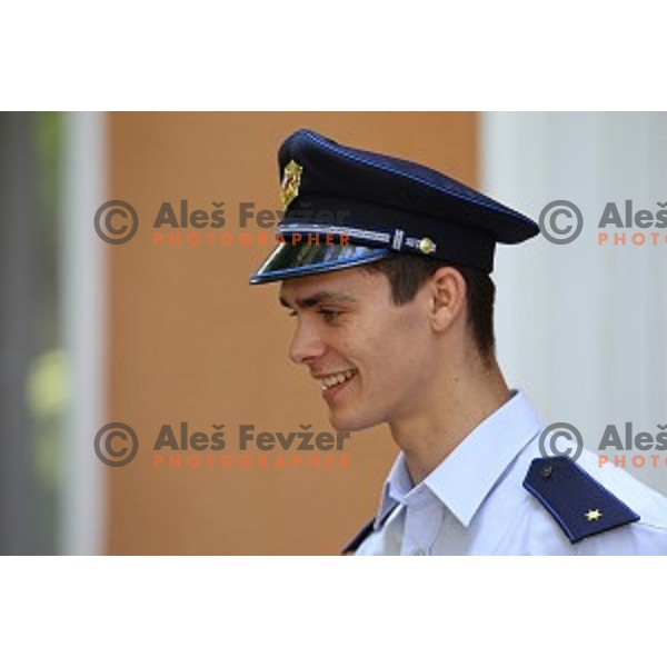 Tim Gajser joins Slovenian Police in Ljubljana, Slovenia on May 26, 2016