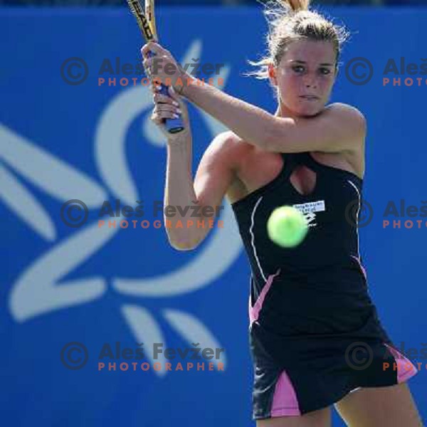 Olivia Sanchez (FRA) during first round match at Banka Koper Slovenia Open WTA tournament in Portoroz, Slovenia 18.9.2007. 