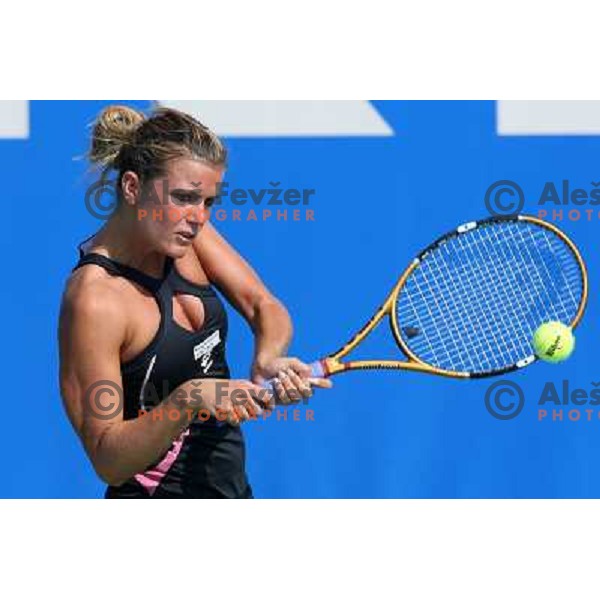 Olivia Sanchez (FRA) during first round match at Banka Koper Slovenia Open WTA tournament in Portoroz, Slovenia 18.9.2007. 