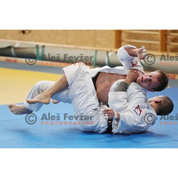 Rok Draksic of Slovenia judo team during practice session before European Judo Celje-Podcetrtek Cup in Podcetrtek, Slovenia on June 7, 2016