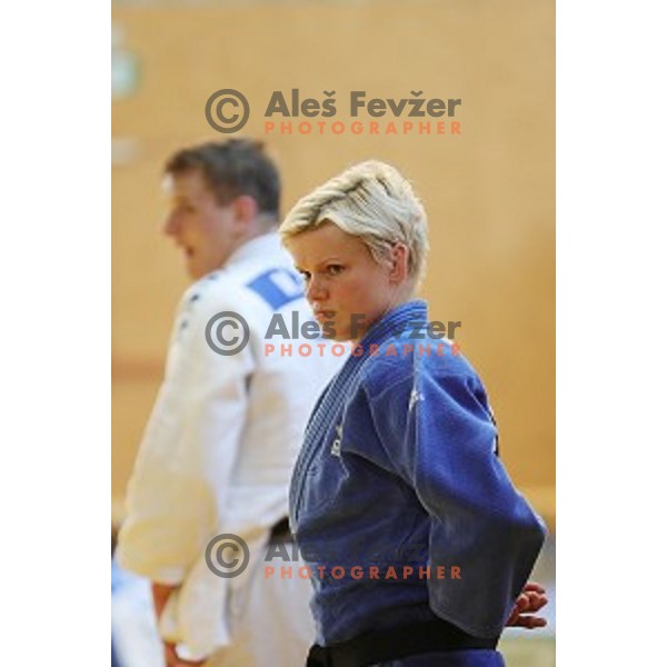 Urska Zolnir, assitant coach of Slovenia judo team during practice session before European Judo Celje-Podcetrtek Cup in Podcetrtek, Slovenia on June 7, 2016