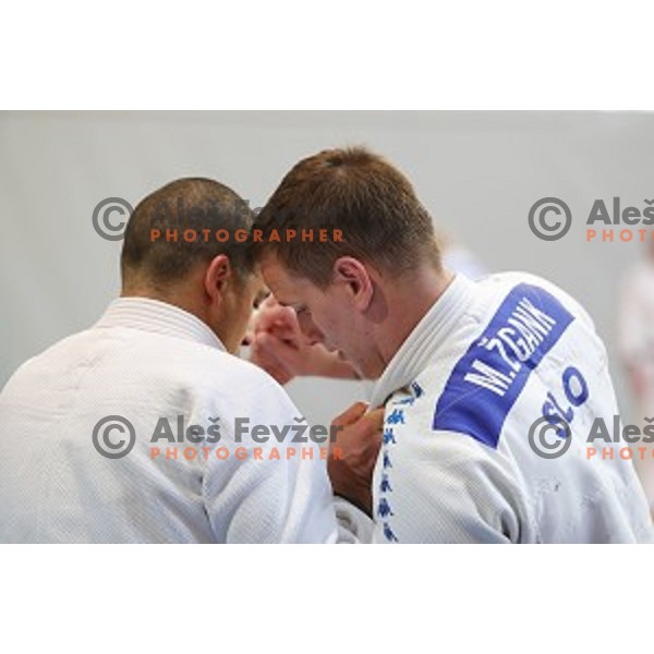 of Slovenia judo team during practice session before European Judo Celje-Podcetrtek Cup in Podcetrtek, Slovenia on June 7, 2016