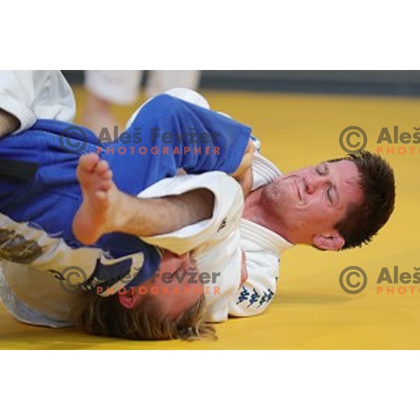 Matjaz Trbovc of Slovenia judo team during practice session before European Judo Celje-Podcetrtek Cup in Podcetrtek, Slovenia on June 7, 2016