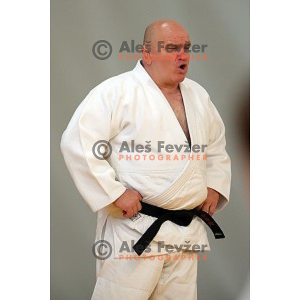 Marjan Fabjan, head coach of Slovenia judo team during practice session before European Judo Celje-Podcetrtek Cup in Podcetrtek, Slovenia on June 7, 2016