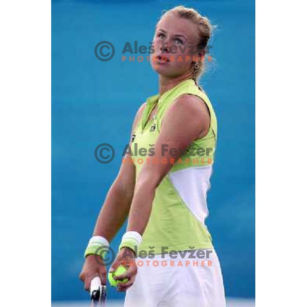 Vera Dushevina (RUS) during first round match at Banka Koper Slovenia Open WTA tournament in Portoroz, Slovenia 18.9.2007. 
