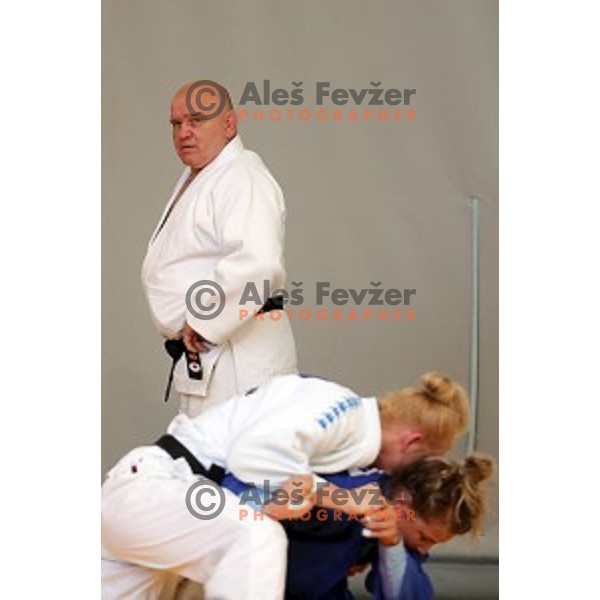 Marjan Fabjan, head coach of Slovenia judo team during practice session before European Judo Celje-Podcetrtek Cup in Podcetrtek, Slovenia on June 7, 2016