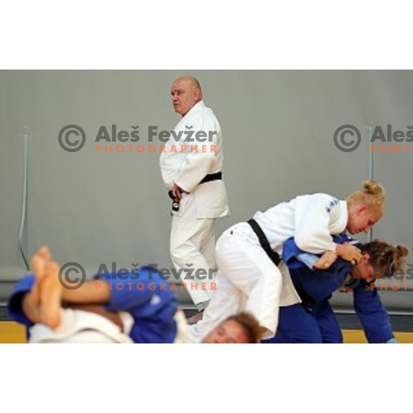 Marjan Fabjan, head coach of Slovenia judo team during practice session before European Judo Celje-Podcetrtek Cup in Podcetrtek, Slovenia on June 7, 2016