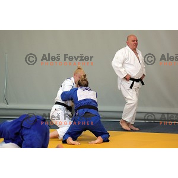 Marjan Fabjan, head coach of Slovenia judo team during practice session before European Judo Celje-Podcetrtek Cup in Podcetrtek, Slovenia on June 7, 2016