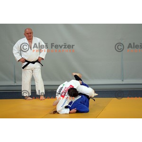 Marjan Fabjan, head coach of Slovenia judo team during practice session before European Judo Celje-Podcetrtek Cup in Podcetrtek, Slovenia on June 7, 2016