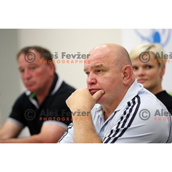 Marjan Fabjan, head coach of Slovenia judo team during press conference before European judo Podcetrtek Cup in hotel Sotelia, Podcetrtek, Slovenia on June 7, 2016