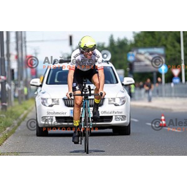 Martina Ritter at 22 km Time Trial at 35. Maraton Franja BTC City in Ljubljana, Slovenia on June 10, 2016