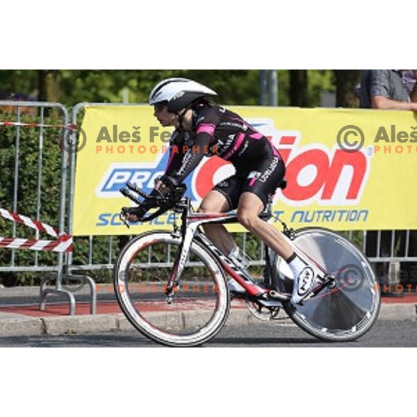 Ursa Pintar at Time Trial at 35. Maraton Franja BTC City in Ljubljana, Slovenia on June 10, 2016