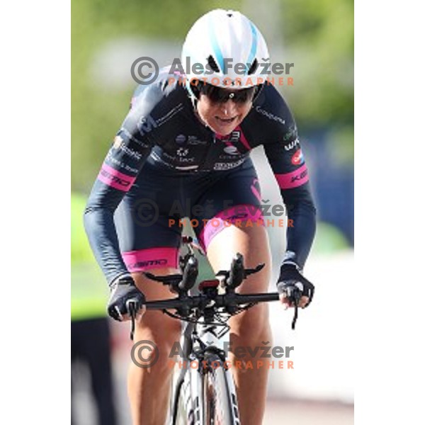 Olga Zabelinskaya at 22 km Time Trial at 35. Maraton Franja BTC City in Ljubljana, Slovenia on June 10, 2016