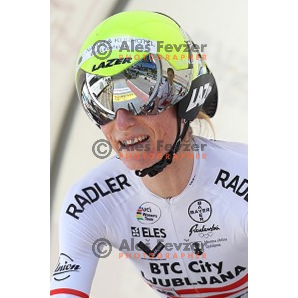 Martina Ritter at 22 km Time Trial at 35. Maraton Franja BTC City in Ljubljana, Slovenia on June 10, 2016