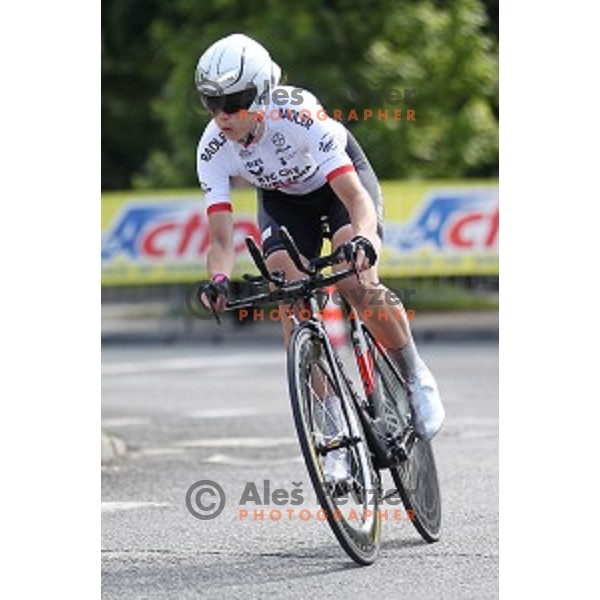 Eugenia Bujak at 22 km Time Trial at 35. Maraton Franja BTC City in Ljubljana, Slovenia on June 10, 2016