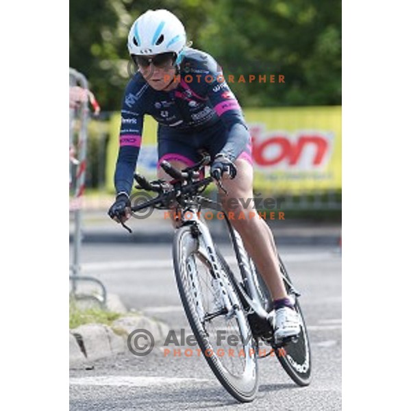 Olga Zabelinskaya at 22 km Time Trial at 35. Maraton Franja BTC City in Ljubljana, Slovenia on June 10, 2016