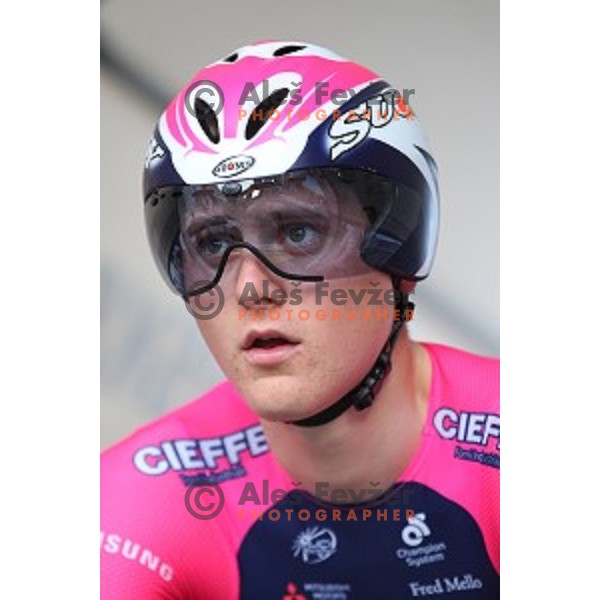 Matej Mohoric of Lampre Merida during Slovenian National Time Trial Championships at 35. Maraton Franja BTC City in Ljubljana, Slovenia on June 10, 2016