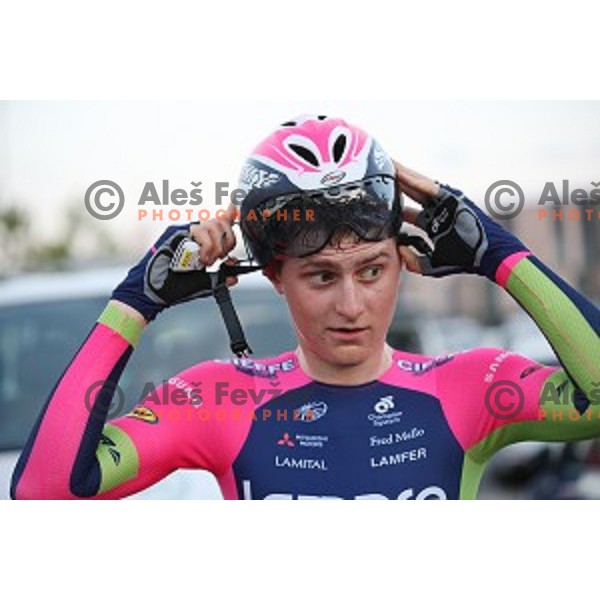 Matej Mohoric of Lampre Merida during Slovenian National Time Trial Championships at 35. Maraton Franja BTC City in Ljubljana, Slovenia on June 10, 2016