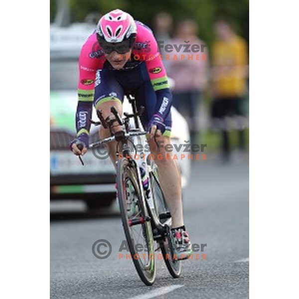 Matej Mohoric of Lampre Merida during Slovenian National Time Trial Championships at 35. Maraton Franja BTC City in Ljubljana, Slovenia on June 10, 2016