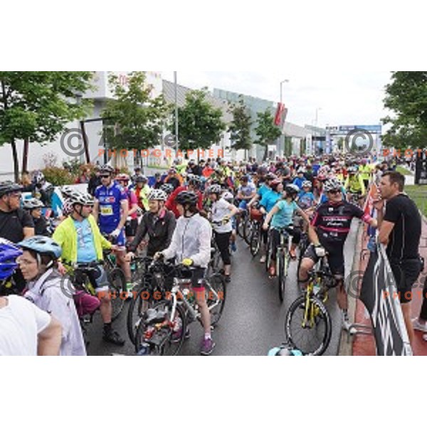 Family marathon Franja on 25 km - UCI Gran Fondo event in Ljubljana on June 11, 2016