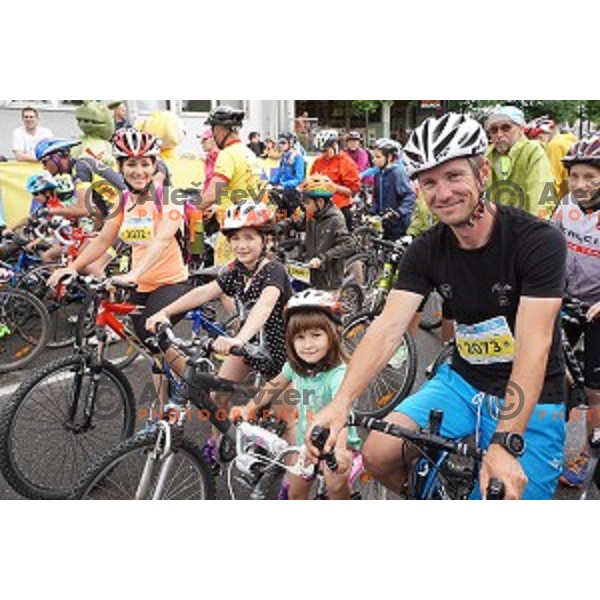 Family marathon Franja on 25 km - UCI Gran Fondo event in Ljubljana on June 11, 2016