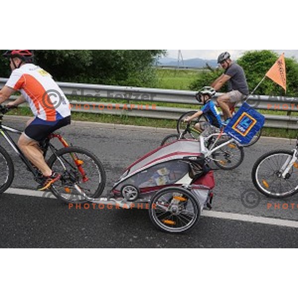 Family marathon Franja on 25 km - UCI Gran Fondo event in Ljubljana on June 11, 2016