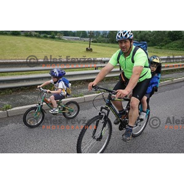Family marathon Franja on 25 km - UCI Gran Fondo event in Ljubljana on June 11, 2016