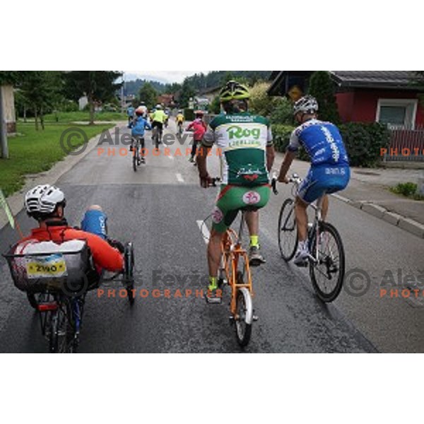 Family marathon Franja on 25 km - UCI Gran Fondo event in Ljubljana on June 11, 2016