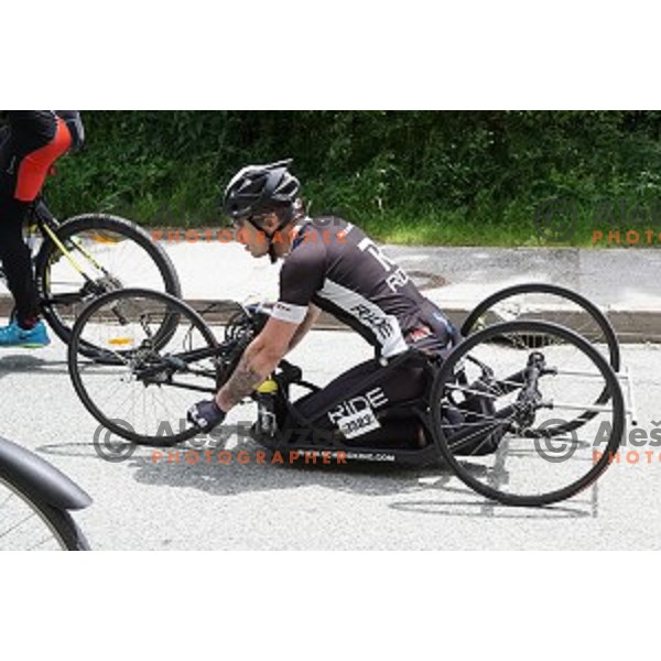 Marathon Franja on 156 km - UCI Gran Fondo event in Ljubljana on June 12, 2016