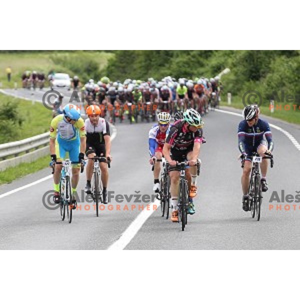 Marathon Franja on 156 km - UCI Gran Fondo event in Ljubljana on June 12, 2016