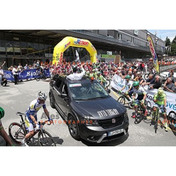 Start of first stage Tour of Slovenia 2016 in Ljubljana on June 16, 2016