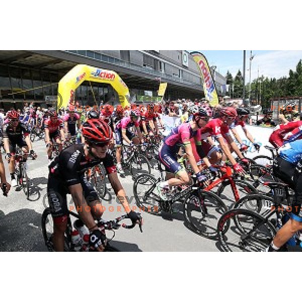 Matej Mohoric of Lampre Merida at Start of first stage Tour of Slovenia 2016 in Ljubljana on June 16, 2016