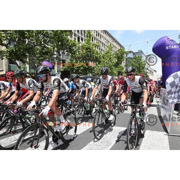 Start of first stage Tour of Slovenia 2016 in Ljubljana on June 16, 2016