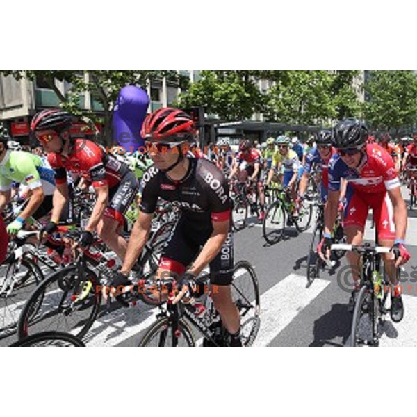 Start of first stage Tour of Slovenia 2016 in Ljubljana on June 16, 2016