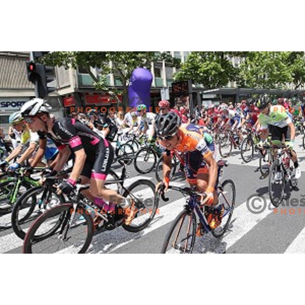 Zan Jerkic of Radenska at Start of first stage Tour of Slovenia 2016 in Ljubljana on June 16, 2016