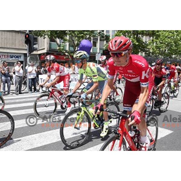 Start of first stage Tour of Slovenia 2016 in Ljubljana on June 16, 2016
