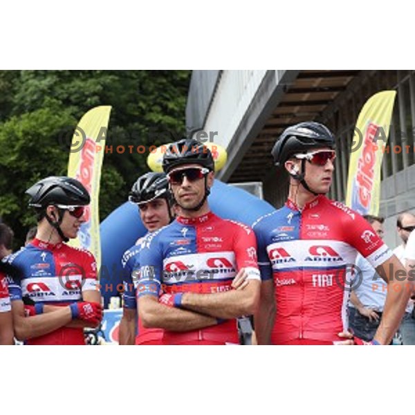 Radoslav Rogina of Adria Mobil at official team presentation before start of first stage Tour of Slovenia 2016 in Ljubljana on June 16, 2016