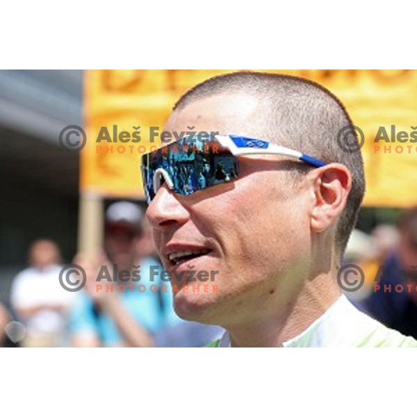 Jani Brajkovic of Slovenia at official team presentation before start of first stage Tour of Slovenia 2016 in Ljubljana on June 16, 2016